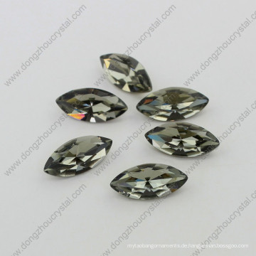 9 * 18mm Black Diamond Horse Eye Kristall Schmuck Stein für Großhandel